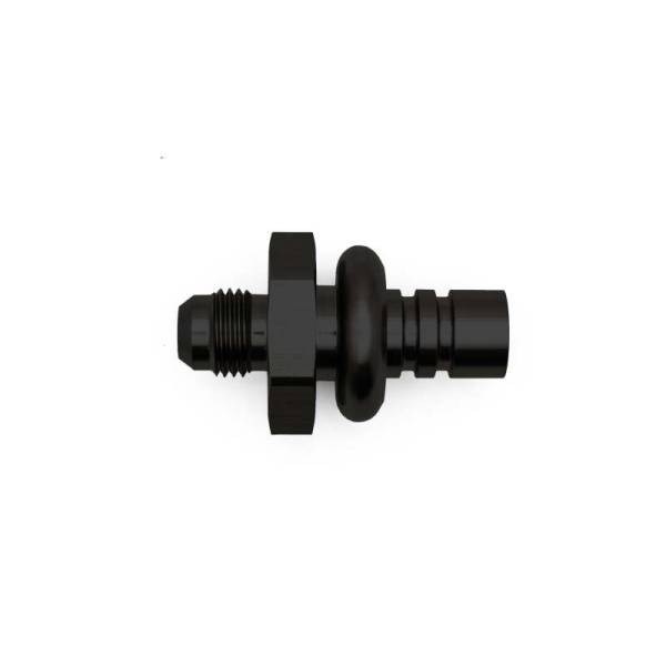 DeatschWerks - DeatschWerks 6-02-0106-B DeatschWerks 6AN Male Flare to 1/2in Ford Male EFI Quick Connect Adapter - Anodized Matte Black
