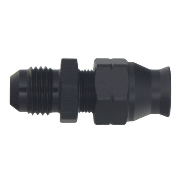 DeatschWerks - DeatschWerks 6-02-0108-B DeatschWerks 6AN Male Flare to 5/16in Hardline Compression Adapter - Anodized Matte Black