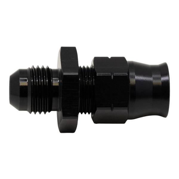DeatschWerks - DeatschWerks 6-02-0109-B DeatschWerks 6AN Male Flare to 3/8in Hardline Compression Adapter - Anodized Matte Black
