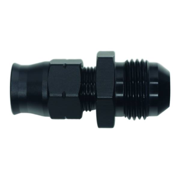 DeatschWerks - DeatschWerks 6-02-0110-B DeatschWerks 8AN Male Flare to 3/8in Hardline Compression Adapter - Anodized Matte Black