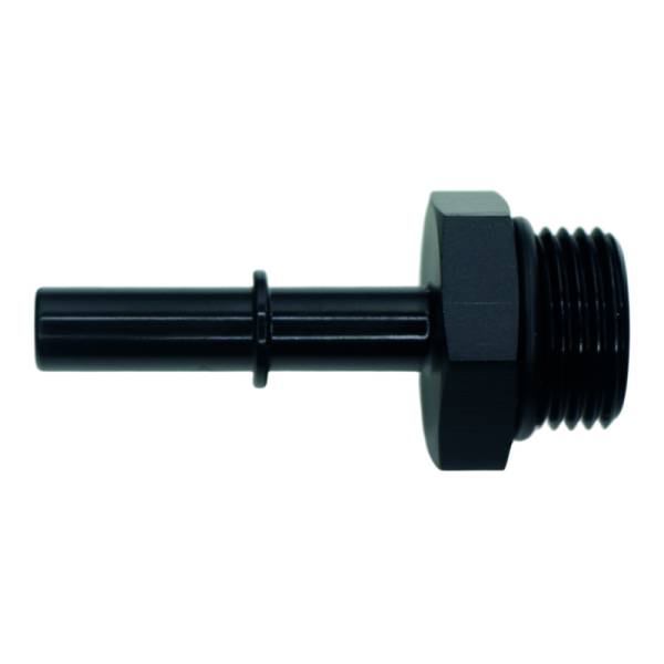 DeatschWerks - DeatschWerks 6-02-0123-B DeatschWerks 8AN ORB Male to 5/16in Male EFI Quick Connect Adapter - Anodized Matte Black