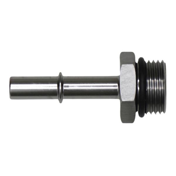 DeatschWerks - DeatschWerks 6-02-0125 DeatschWerks 10AN ORB Male to 3/8in Male EFI Quick Connect Adapter - Anodized DW Titanium