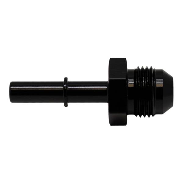 DeatschWerks - DeatschWerks 6-02-0138-B DeatschWerks 8AN Male Flare to 5/16in Male EFI Quick Connect Adapter - Anodized Matte Black