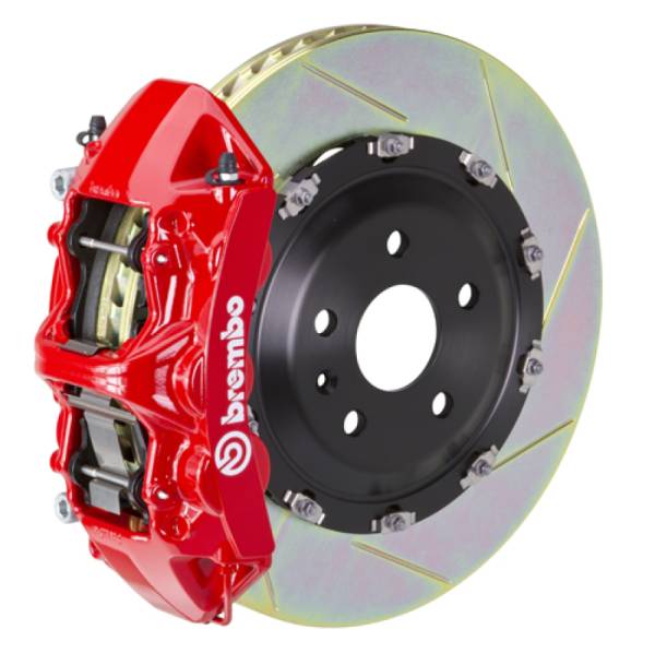 Brembo - Brembo 1N2.8520A2 Brembo 20+ Model Y Front GT BBK 6 Piston Cast 365x34 2pc Rotor Slotted Type-1-Red