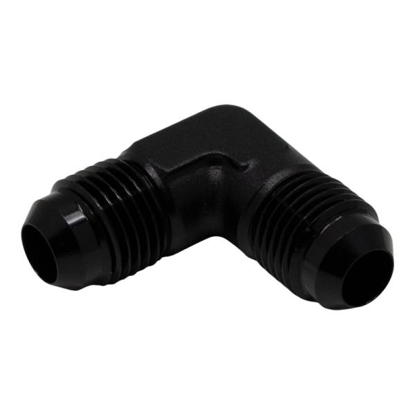 DeatschWerks - DeatschWerks 6-02-0207-B DeatschWerks 6AN Male Flare to 6AN Male Flare 90-Degree Fitting - Anodized Matte Black