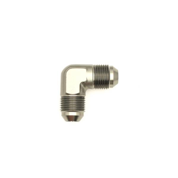 DeatschWerks - DeatschWerks 6-02-0208 DeatschWerks 8AN Male Flare To 8AN Male Flare 90-Degree Coupler Fitting