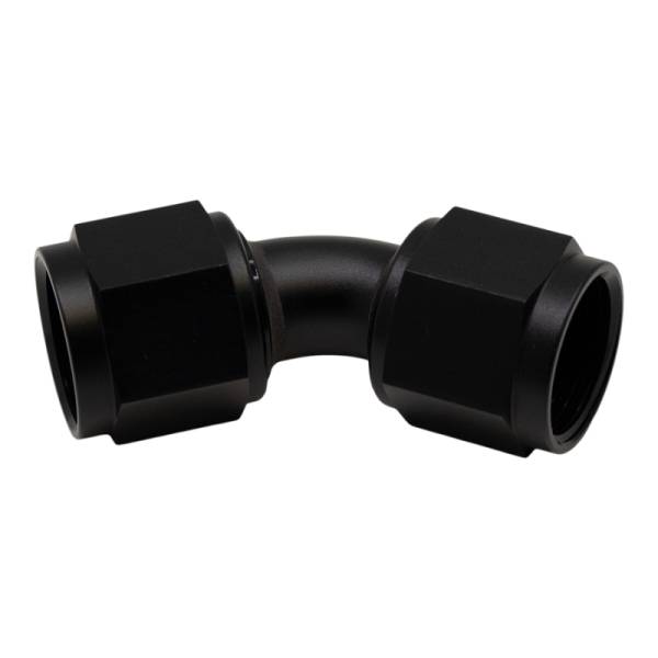 DeatschWerks - DeatschWerks 6-02-0214-B DeatschWerks 10AN Flare Female Swivel 45-Degree to 10AN Flare Female Swivel - Anodized Matte Black