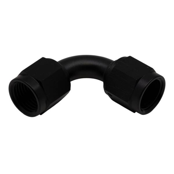 DeatschWerks - DeatschWerks 6-02-0215-B DeatschWerks 6AN Flare Female Swivel 90-Degree to 6AN Flare Female Swivel - Anodized Matte Black