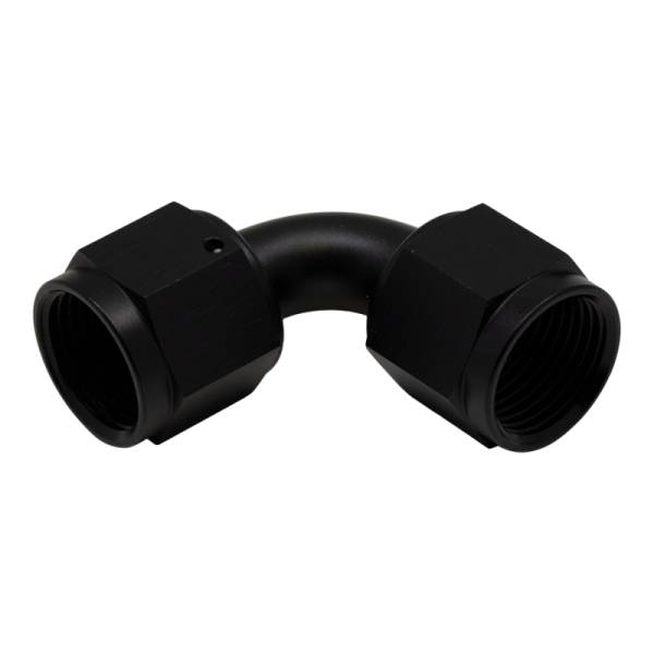 DeatschWerks - DeatschWerks 6-02-0216-B DeatschWerks 8AN Flare Female Swivel 90-Degree to 8AN Flare Female Swivel - Anodized Matte Black