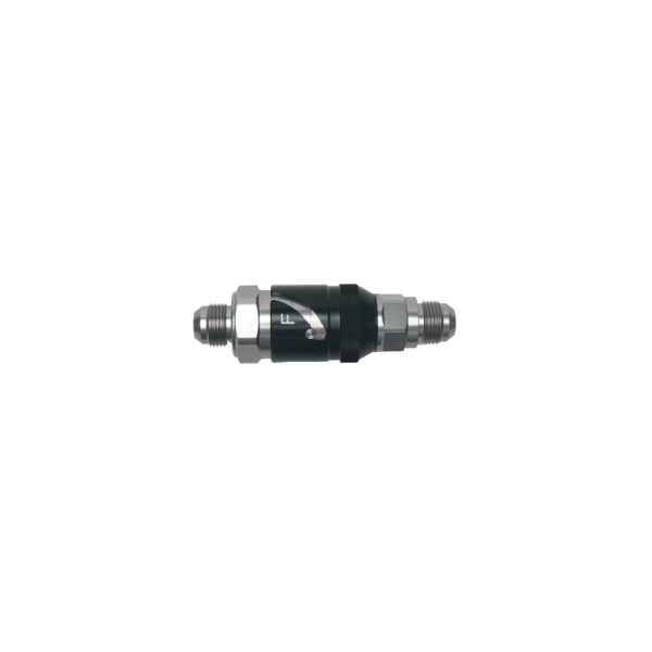 DeatschWerks - DeatschWerks 6-02-0224-B DeatschWerks 10AN Male Flare Quick Disconnect Dry Break Fitting - 2 Pieces Anodized Matte Black