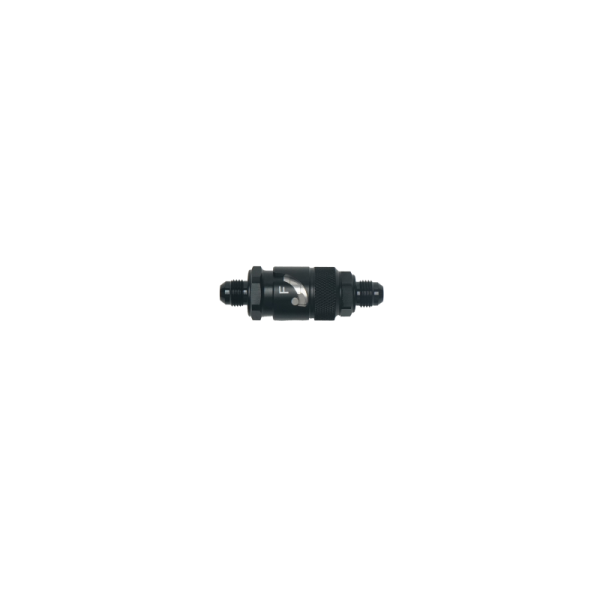 DeatschWerks - DeatschWerks 6-02-0225-B DeatschWerks 6AN Male Flare Quick Disconnect Dry Break Fitting - 2 Pieces Anodized Matte Black
