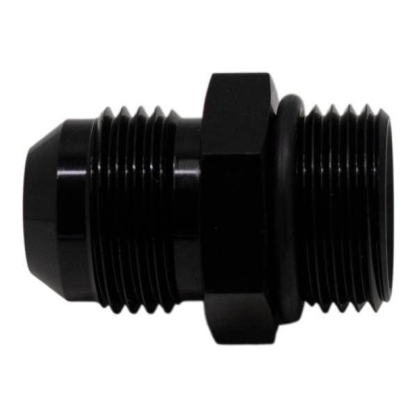 DeatschWerks - DeatschWerks 6-02-0403-B DeatschWerks 10AN ORB Male to 10 AN Male Flare Adapter (Incl O-Ring) - Anodized Matte Black