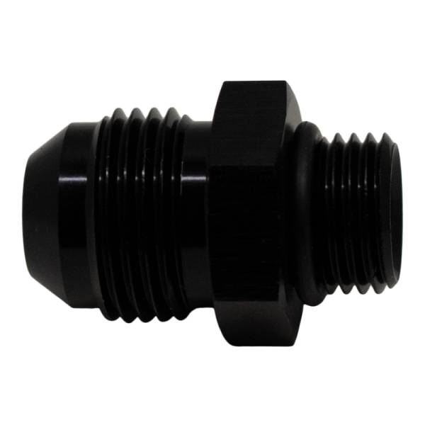 DeatschWerks - DeatschWerks 6-02-0405-B DeatschWerks 6AN ORB Male to 8AN Male Flare Adapter (Incl O-Ring) - Anodized Matte Black