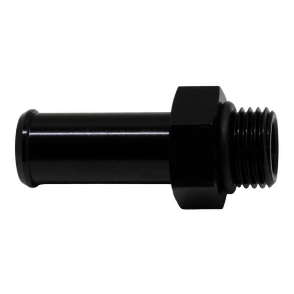 DeatschWerks - DeatschWerks 6-02-0503-B DeatschWerks 6AN ORB Male to 1/2in Male Barb Fitting (Incl O-Ring) - Anodized Matte Black