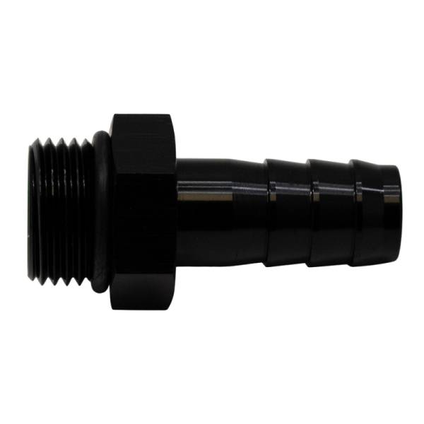 DeatschWerks - DeatschWerks 6-02-0506-B DeatschWerks 8AN ORB Male to 1/2in Male Triple Barb Fitting (Incl O-Ring) - Anodized Matte Black