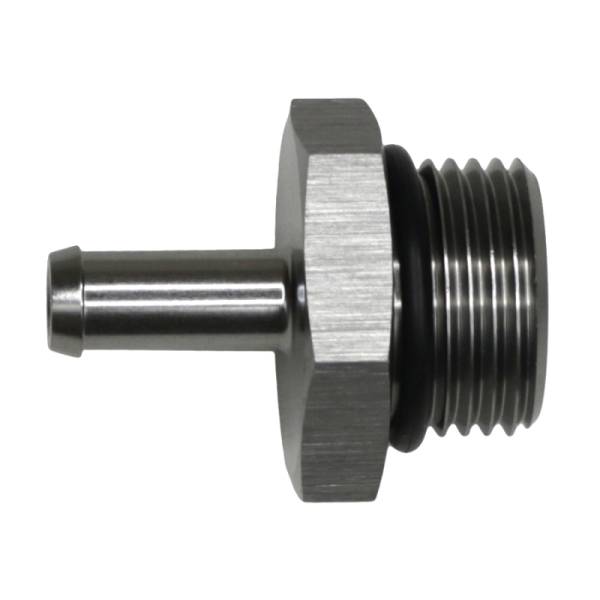 DeatschWerks - DeatschWerks 6-02-0513 DeatschWerks 10AN ORB Male to 5/16in Male Barb Fitting - Anodized DW Titanium