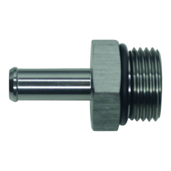 DeatschWerks - DeatschWerks 6-02-0514 DeatschWerks 10AN ORB Male to 3/8in Male Barb Fitting - Anodized DW Titanium