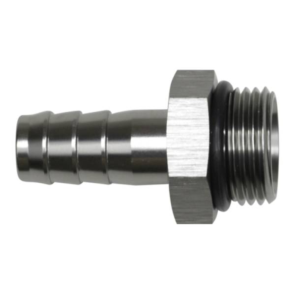 DeatschWerks - DeatschWerks 6-02-0518 DeatschWerks 10AN ORB Male to 1/2in Male Triple Barb Fitting (Incl O-Ring) - Anodized DW Titanium