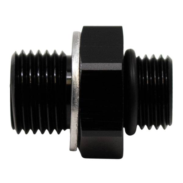DeatschWerks - DeatschWerks 6-02-0604-B DeatschWerks 6AN ORB Male to M16 X 1.5 Metric Male (Incl O-Ring and Washer) - Anodized Matte Black