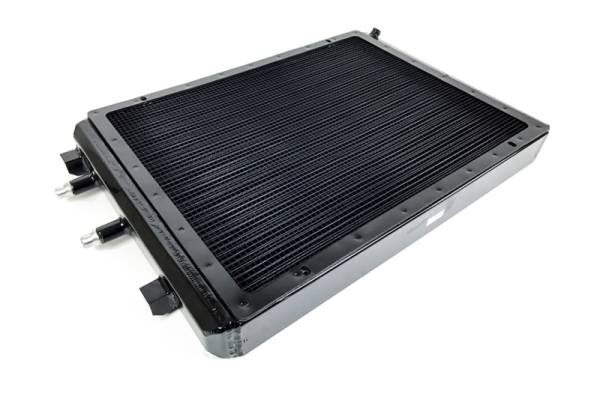 CSF - CSF Cooling - Racing & High Performance Division 8075V CSF 2014+ BMW M3/M4 (F8X) Front Mount Heat Exchanger w/Rock Guard - Black - Fits 2014-2021 BMW i8, M3, M2