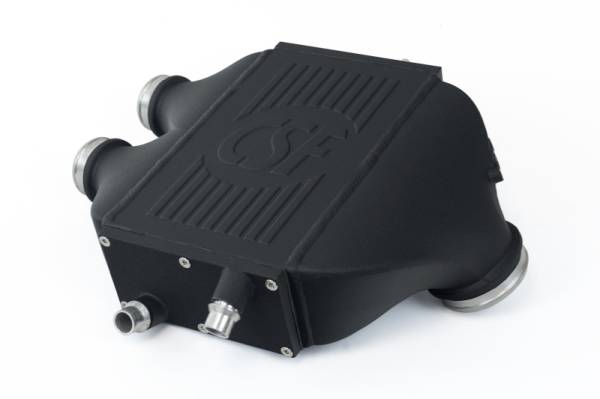 CSF - CSF Cooling - Racing & High Performance Division 8082 CSF 2014+ BMW M3/M4 (F8X) Top Mount Charge-Air-Cooler - Crinkle Black - Fits 2015-2021 BMW M4, M2, M3