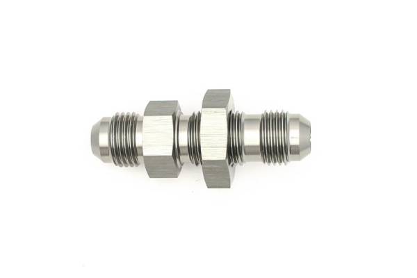 DeatschWerks - DeatschWerks 6-02-0708 DeatschWerks 6AN Male Flare To 6AN Male Flare Bulkhead Adapter (Incl. Nut)