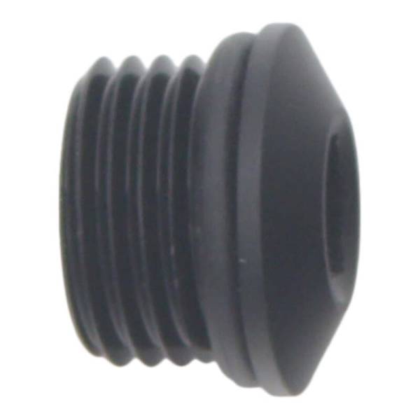 DeatschWerks - DeatschWerks 6-02-0717-B DeatschWerks 6AN ORB Male Plug Low Profile Internal Allen/Hex (Incl O-Ring) - Anodized Matte Black