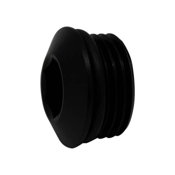 DeatschWerks - DeatschWerks 6-02-0719-B DeatschWerks 10AN ORB Male Plug Low Profile Internal Allen/Hex (Incl O-Ring) - Anodized Matte Black