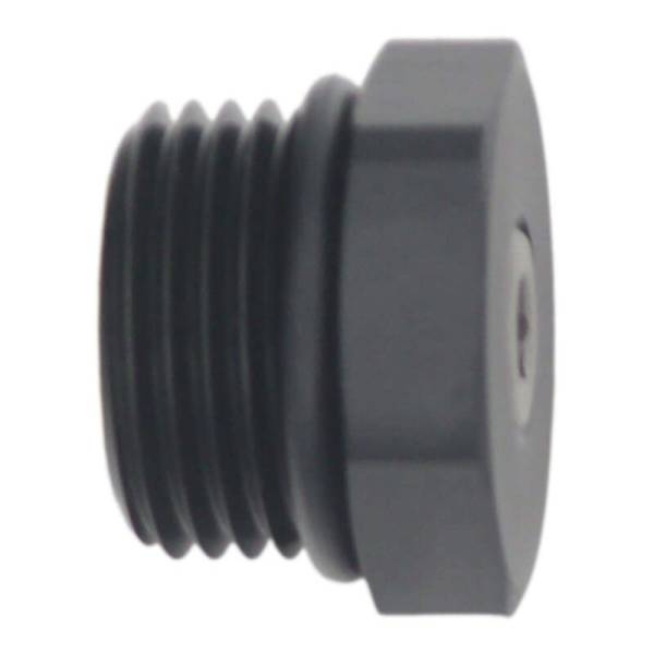 DeatschWerks - DeatschWerks 6-02-0732-B DeatschWerks 10AN ORB Male Plug Fitting with 1/8in NPT Gauge Port - Anodized Matte Black