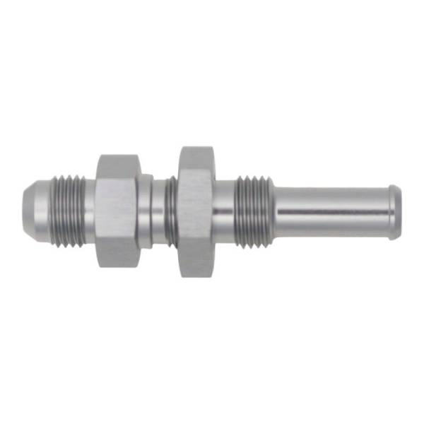 DeatschWerks - DeatschWerks 6-02-0734 DeatschWerks 6AN Male Flare to Straight 3/8in Single Hose Barb - Anodized DW Titanium
