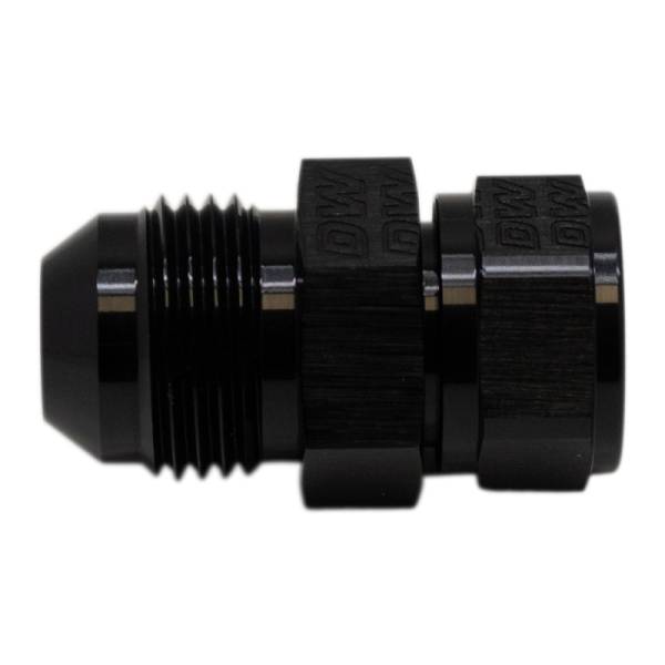 DeatschWerks - DeatschWerks 6-02-0736-B DeatschWerks 8AN Male Flare to Fuel Pump Outlet Barb Adapter - Anodized Matte Black