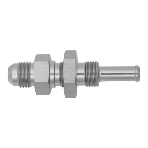 DeatschWerks - DeatschWerks 6-02-0739 DeatschWerks 6AN Male Flare to Straight 5/16in Single Hose Barb - Anodized DW Titanium