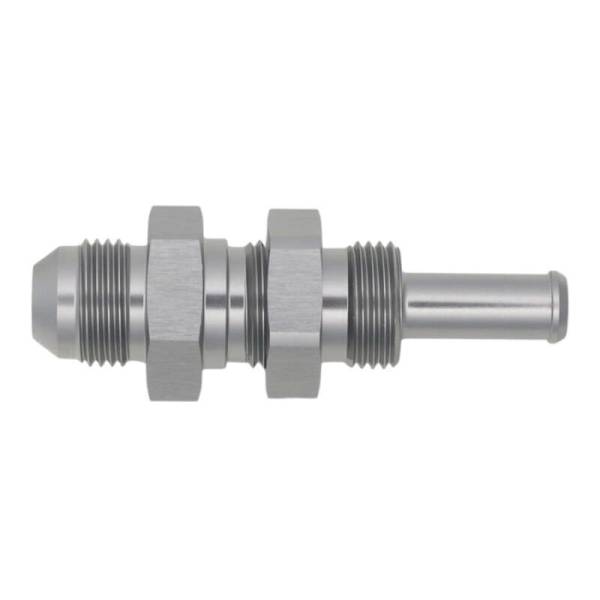 DeatschWerks - DeatschWerks 6-02-0740 DeatschWerks 8AN Male Flare to Straight 3/8in Single Hose Barb - Anodized DW Titanium