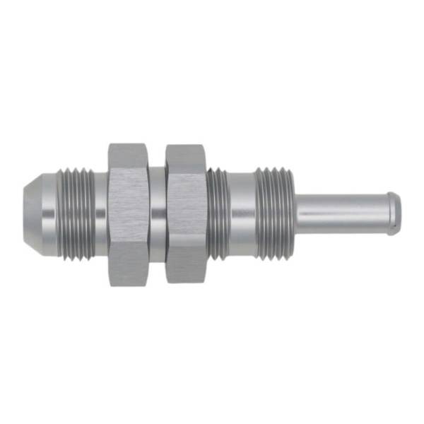 DeatschWerks - DeatschWerks 6-02-0743 DeatschWerks 8AN Male Flare to Straight 5/16in Single Hose Barb - Anodized DW Titanium
