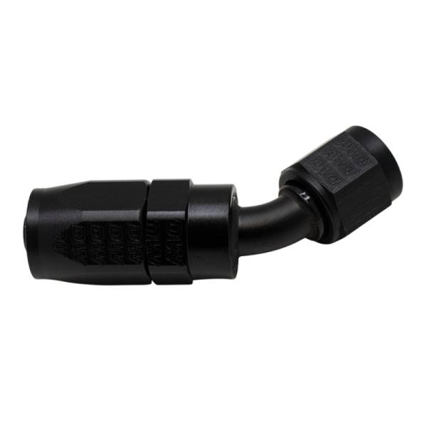DeatschWerks - DeatschWerks 6-02-0802-B DeatschWerks 6AN Female Swivel 45-Degree Hose End CPE - Anodized Matte Black