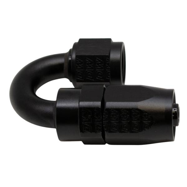 DeatschWerks - DeatschWerks 6-02-0804-B DeatschWerks 6AN Female Swivel 180-Degree Hose End CPE - Anodized Matte Black