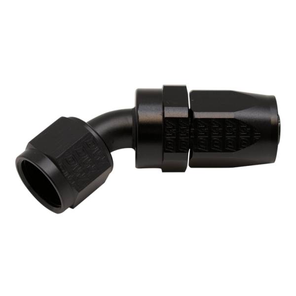 DeatschWerks - DeatschWerks 6-02-0806-B DeatschWerks 8AN Female Swivel 45-Degree Hose End CPE - Anodized Matte Black