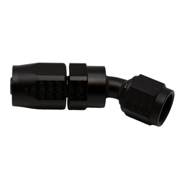 DeatschWerks - DeatschWerks 6-02-0818-B DeatschWerks 6 AN Female Flare Swivel 30-Degree Hose End CPE - Anodized Matte Black