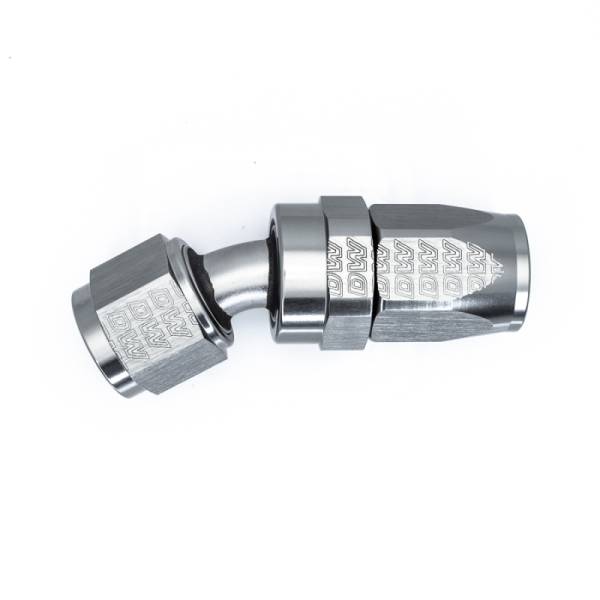 DeatschWerks - DeatschWerks 6-02-0821 DeatschWerks 8AN Female Swivel 30-Degree Hose End CPE - Anodized Titanium