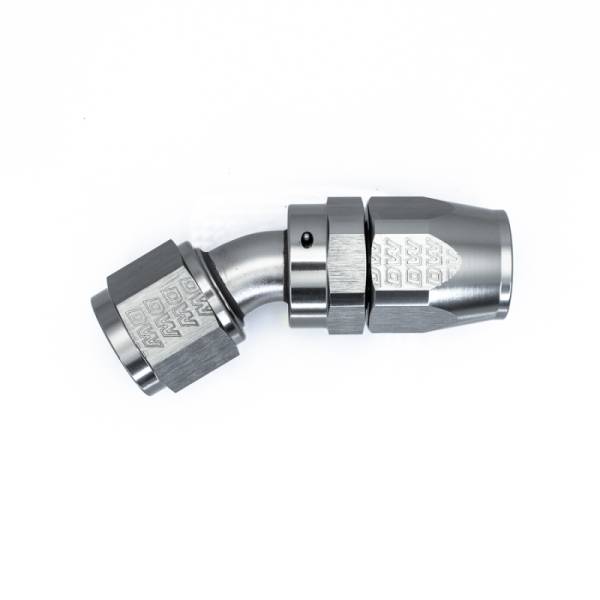 DeatschWerks - DeatschWerks 6-02-0824 DeatschWerks 10AN Female Swivel 30-Degree Hose End CPE - Anodized Titanium