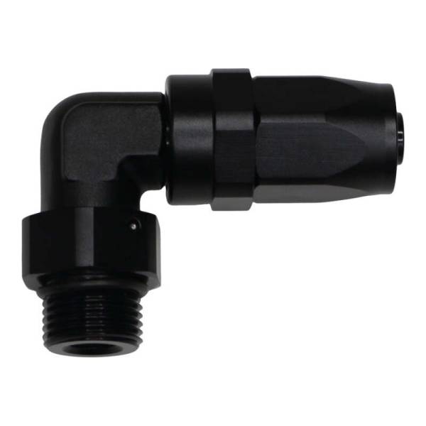 DeatschWerks - DeatschWerks 6-02-0828-B DeatschWerks 8AN ORB Female Swivel 90-Degree Hose End CPE - Anodized Matte Black