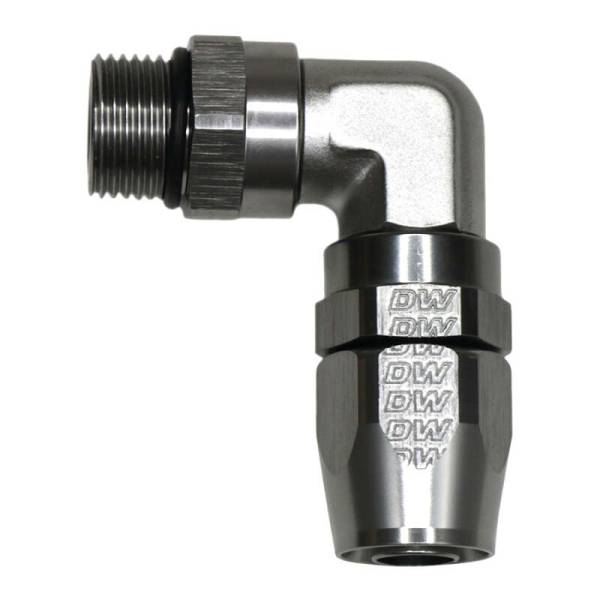 DeatschWerks - DeatschWerks 6-02-0829 DeatschWerks 10AN ORB Female Swivel 90-Degree Hose End CPE - DW Titanium
