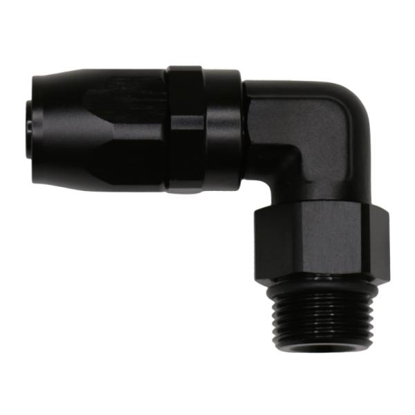 DeatschWerks - DeatschWerks 6-02-0829-B DeatschWerks 10AN ORB Female Swivel 90-Degree Hose End CPE - Anodized Matte Black