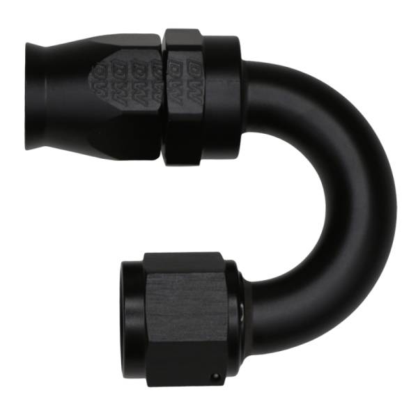 DeatschWerks - DeatschWerks 6-02-0833-B DeatschWerks 10AN Female Flare Swivel 180-Degree Hose End CPE - Anodized Matte Black