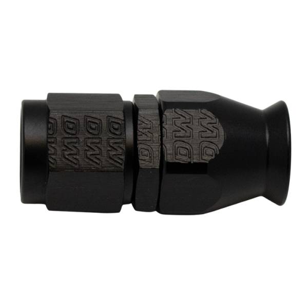 DeatschWerks - DeatschWerks 6-02-0850-B DeatschWerks 6AN Female Swivel Straight Hose End PTFE (Incl 1 Olive Insert) - Anodized Matte Black
