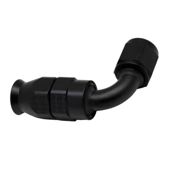 DeatschWerks - DeatschWerks 6-02-0852-B DeatschWerks 6AN Female Swivel 90-Degree Hose End PTFE (Incl 1 Olive Insert) - Anodized Matte Black