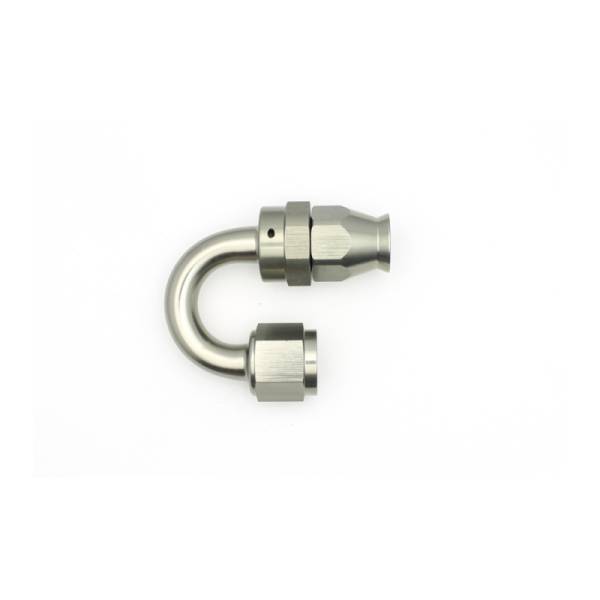 DeatschWerks - DeatschWerks 6-02-0857 DeatschWerks 8AN Female Swivel 180-Degree Hose End PTFE (Incl. 1 Olive Insert)