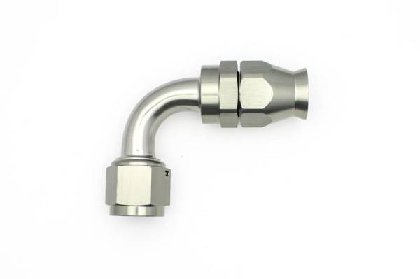 DeatschWerks - DeatschWerks 6-02-0860 DeatschWerks 10AN Female Swivel 90-Degree Hose End PTFE (Incl. 1 Olive Insert)