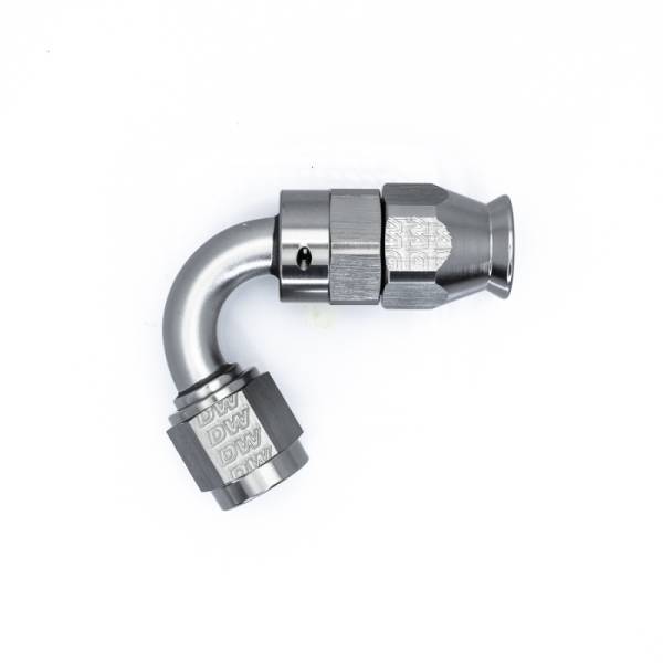 DeatschWerks - DeatschWerks 6-02-0872 DeatschWerks 6AN Female Flare Swivel 120-degree Hose End - PTFE