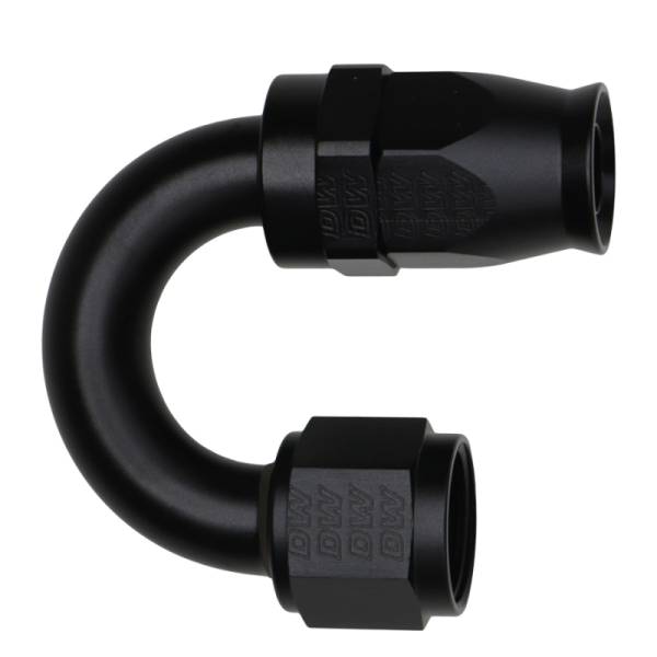 DeatschWerks - DeatschWerks 6-02-0885-B DeatschWerks 10AN Female Flare Swivel 180-Degree Hose End PTFE - Anodized Matte Black